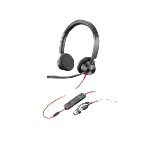 Poly Blackwire 3325 Stereo USB-C Headset +3.5mm Plug +USB-C/A Adapter | 8X221AA