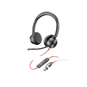 Poly Blackwire 8225 Stereo USB-C Headset +USB-C/A Adapter | 8X223AA
