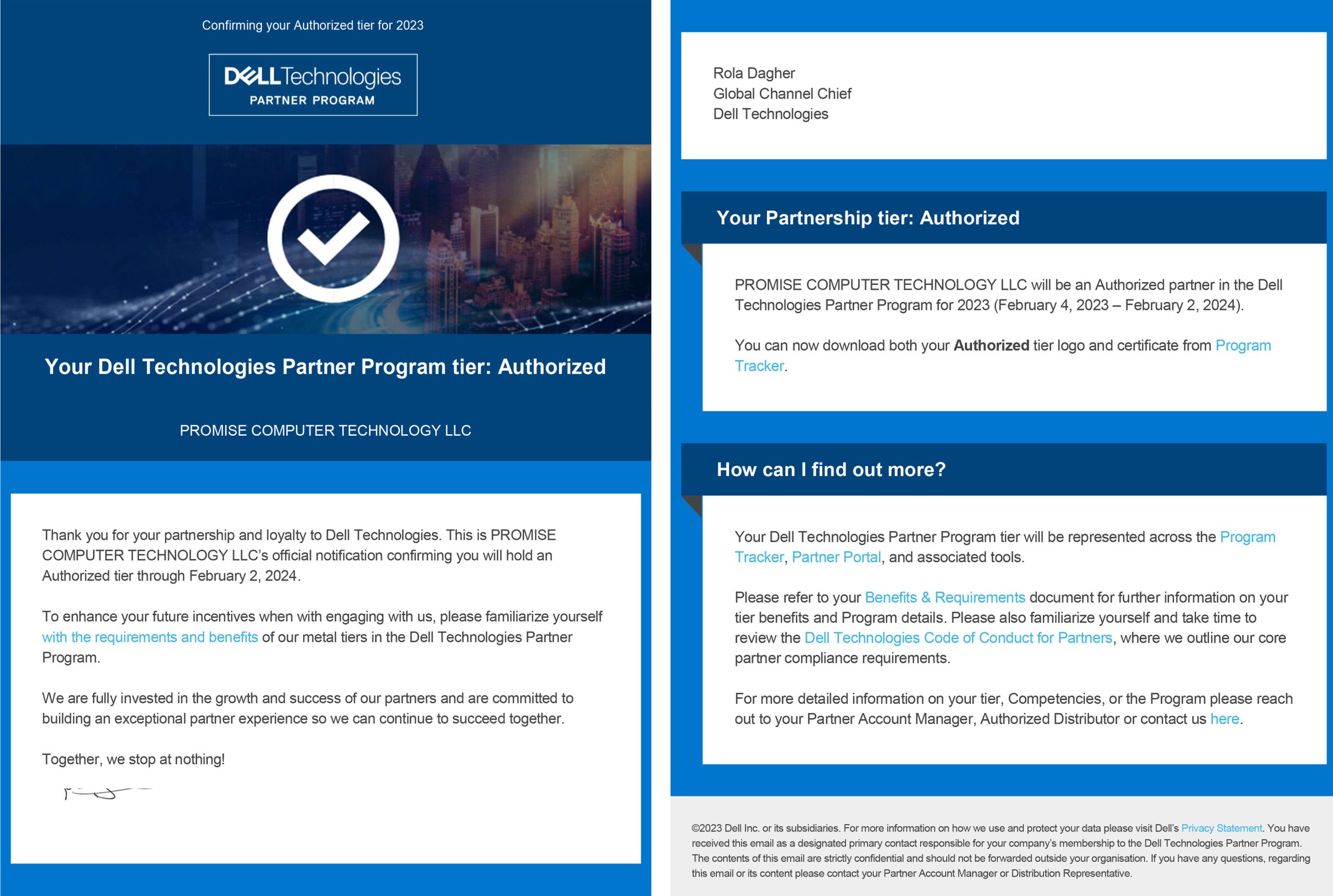 Dell Partner Certificate